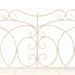 Banc de jardin 104 cm Fer Blanc antique - Photo n°4