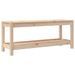 Banc de jardin 108x35x45 cm bois massif de pin - Photo n°1