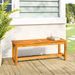 Banc de jardin 110x35x45 cm bois massif d'acacia - Photo n°1