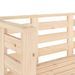 Banc de jardin 111,5x53x71 cm bois massif de pin - Photo n°7