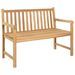 Banc de jardin 114 cm Bois de teck solide - Photo n°1