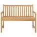 Banc de jardin 114 cm Bois de teck solide - Photo n°2