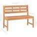 Banc de jardin 114 cm Bois de teck solide - Photo n°7