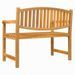 Banc de jardin 114x59x87 cm bois de teck solide - Photo n°5