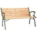 Banc de jardin 116 cm Fonte et bois massif de sapin - Photo n°1