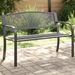 Banc de jardin 119 cm noir acier - Photo n°2