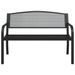 Banc de jardin 119 cm noir acier - Photo n°4