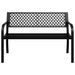 Banc de jardin 119 cm noir acier - Photo n°4