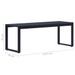 Banc de jardin 120,5 cm Panneau PS Noir - Photo n°5