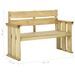 Banc de jardin 121 cm Bois de pin imprégné - Photo n°7