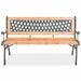 Banc de jardin 122 cm Bois 2 - Photo n°2