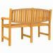 Banc de jardin 149,5x60x90 cm bois de teck solide - Photo n°5