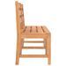 Banc de jardin 150 cm bois de teck massif - Photo n°4