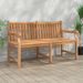 Banc de jardin 150 cm bois de teck massif - Photo n°1