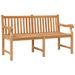 Banc de jardin 150 cm bois de teck massif - Photo n°2