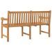 Banc de jardin 150 cm bois de teck massif - Photo n°5