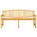 Banc de jardin 179,5x60x90 cm bois de teck solide - Photo n°3