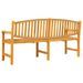 Banc de jardin 179,5x60x90 cm bois de teck solide - Photo n°5