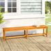 Banc de jardin 180x35x45 cm bois massif d'acacia - Photo n°1