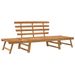 Banc de jardin 2-en-1 190 cm Bois solide d'acacia - Photo n°1