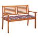 Banc de jardin 2 places avec coussin 120 cm Bois d'eucalyptus 19 - Photo n°1
