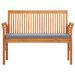 Banc de jardin 2 places avec coussin 120cm Bois d'acacia massif - Photo n°2