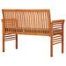 Banc de jardin 2 places avec coussin 120cm Bois d'acacia massif - Photo n°4