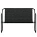 Banc de jardin à 2 places avec coussin anthracite acier - Photo n°6