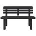 Banc de jardin anthracite 110x52x71 cm polypropylène - Photo n°4