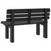 Banc de jardin anthracite 110x52x71 cm polypropylène - Photo n°6