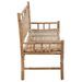 Banc de jardin avec coussin 120 cm Bambou 11 - Photo n°4