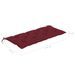 Banc de jardin avec coussin 120 cm Bambou 26 - Photo n°11