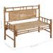 Banc de jardin avec coussin 120 cm Bambou 9 - Photo n°10