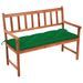 Banc de jardin avec coussin 120 cm Bois d'acacia massif 47 - Photo n°1