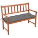 Banc de jardin avec coussin 120 cm Bois d'acacia massif 42 - Photo n°1