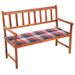 Banc de jardin avec coussin 120 cm Bois d'acacia massif 39 - Photo n°1
