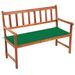 Banc de jardin avec coussin 120 cm Bois d'acacia massif 29 - Photo n°1