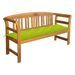 Banc de jardin avec coussin 157 cm Bois d'acacia massif 10 - Photo n°1