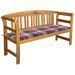 Banc de jardin avec coussin 157 cm Bois d'acacia massif 24 - Photo n°1