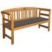 Banc de jardin avec coussin 157 cm Bois d'acacia massif 19 - Photo n°1