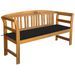 Banc de jardin avec coussin 157 cm Bois d'acacia massif 18 - Photo n°1