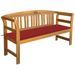 Banc de jardin avec coussin 157 cm Bois d'acacia massif 16 - Photo n°1