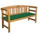 Banc de jardin avec coussin 157 cm Bois d'acacia massif 17 - Photo n°1