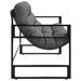 Banc de jardin avec coussin anthracite 113 cm acier - Photo n°6