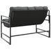 Banc de jardin avec coussin anthracite 113 cm acier - Photo n°7