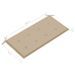 Banc de jardin avec coussin beige 112 cm Bois de teck massif 2 - Photo n°9