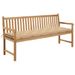 Banc de jardin avec coussin beige 175 cm Bois de teck massif 2 - Photo n°1
