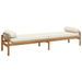 Banc de jardin avec coussin beige résine tressée acacia - Photo n°6