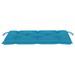 Banc de jardin avec coussin bleu clair 112 cm Bois de teck - Photo n°8