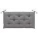 Banc de jardin avec coussin gris 112 cm Bois de teck massif - Photo n°6